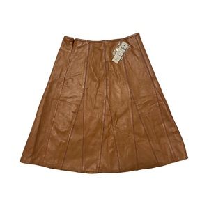 New w/tags Lillie Rubin Vintage Women’s A-Line Swing Skirt Leather Size Medium